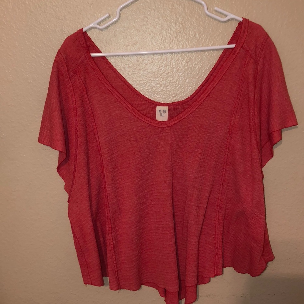 Coral blouse